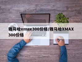 雅马哈xmax300价格／雅马哈XMAX300价格