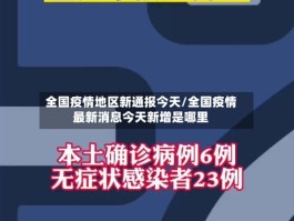 全国疫情地区新通报今天／全国疫情最新消息今天新增是哪里
